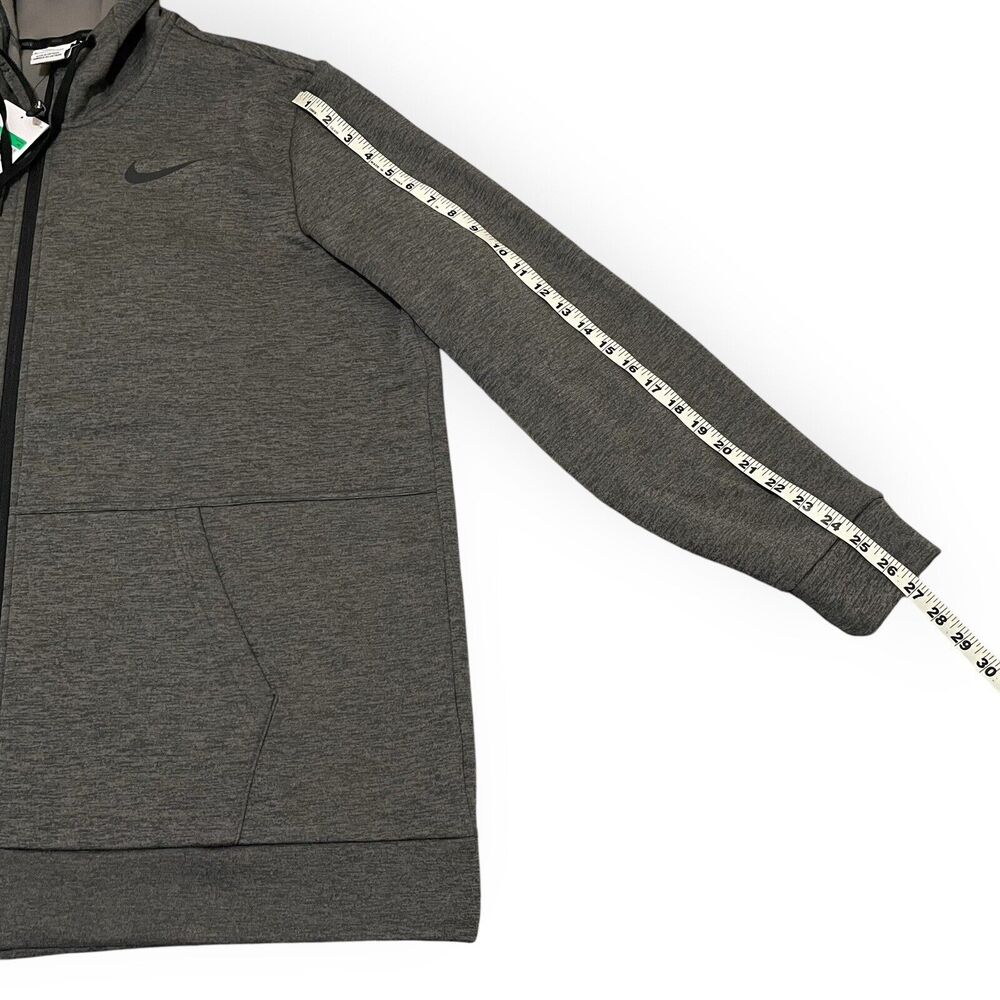 Nike Men's Therma-Fit Full Zip Hoodie Dark Heather Gray Size XL CU6231-071 New - Picture 4 of 7